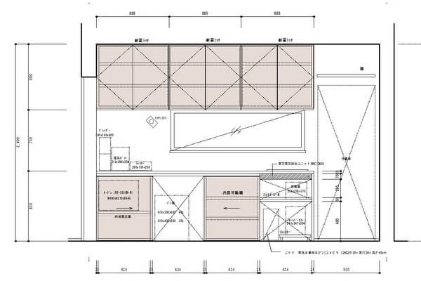 家具屋さんの家具工事と大工さんの家具工事